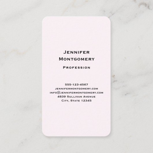 かわいい子猫とハート 名刺 (裏面)