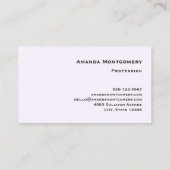 かわいい子猫とハート 名刺 (裏面)