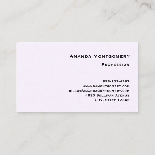 かわいい子猫とハート 名刺 (裏面)