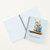 かわいい子猫とバックパックのオリジナルノート ノートブック (内部)