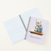 かわいい子猫とバックパックのオリジナルノート ノートブック (内部)