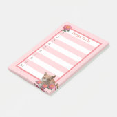 かわいい子猫とバラ ポストイット (アングル)