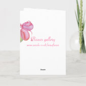 かわいい子猫とバルーン – ハッピーバースデーカード カード (裏面)