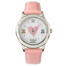 かわいい子猫とピンクのハート