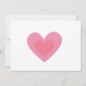 かわいい子猫とベビーフォトガールバースデー 招待状 (裏面)