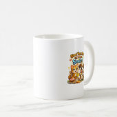 かわいい子猫と子犬のマグカップデザイン コーヒーマグカップ (正面右)