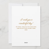 かわいい子猫と幸せな誕生日と面白い母の日 シーズンカード (裏面)