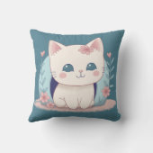 かわいい子猫と新しい家 クッション (裏面)