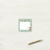 かわいい子猫と歩いて美しい緑の色 ポストイット (デスク上)