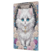 かわいい子猫と花 クリップボード (左)