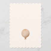 かわいい子猫と誕生日パーティー招待状 招待状 (裏面)