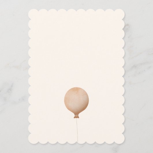 かわいい子猫と誕生日パーティー招待状 招待状 (裏面)