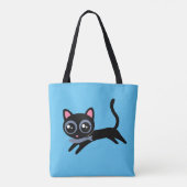 かわいい子猫と魚 トートバッグ (裏面)