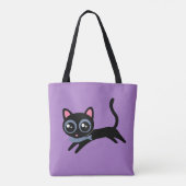 かわいい子猫と魚 トートバッグ (裏面)