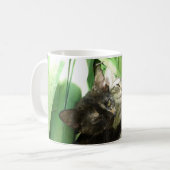 かわいい子猫のくっつき コーヒーマグカップ (正面左)