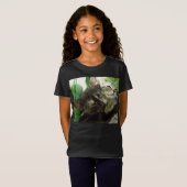 かわいい子猫のくっつきTシャツ Tシャツ (正面フル)