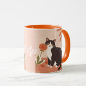 かわいい子猫のカスタムコーヒー マグカップ (正面右)