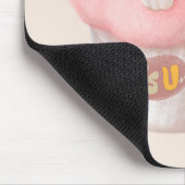 かわいい子猫のカップケーキ マウスパッド (コーナー)