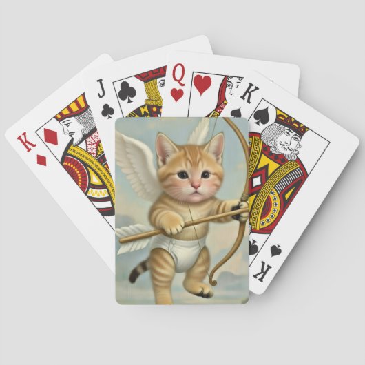 かわいい子猫のキューピッド トランプ (裏面)