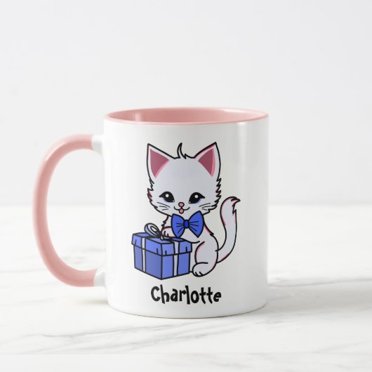 かわいい子猫のギフトイラスト マグカップ (左)
