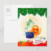 かわいい子猫のクリスマスポストカード シーズンポストカード (正面/裏面)