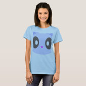 かわいい子猫のクローズアップ Tシャツ (正面フル)