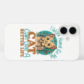かわいい子猫のグラフィックと猫好きの引用 Case-Mate iPhoneケース (裏面 (横))