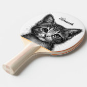 かわいい子猫のスケッチ|過去記事 卓球ラケット (正面アングル)
