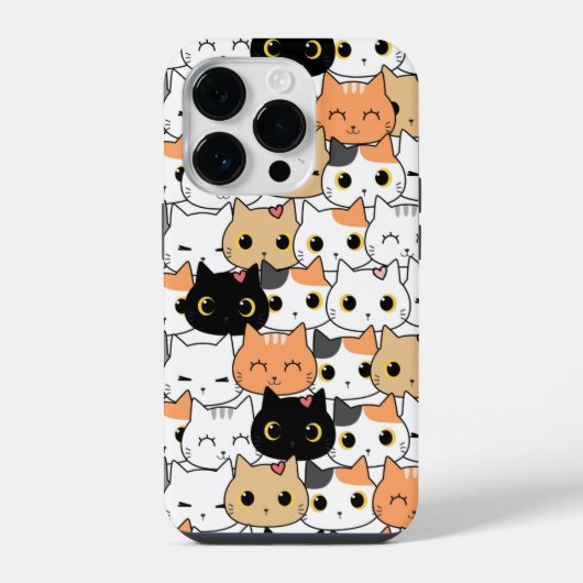 かわいい子猫のスマホケース iPhoneケース (裏面)