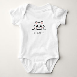かわいい子猫のデザイン ベビーボディスーツ