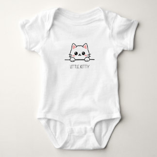 かわいい子猫のデザイン ベビーボディスーツ