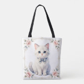 かわいい子猫のトートバッグ トートバッグ (裏面)