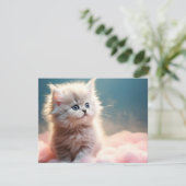 かわいい子猫のフラットホリデーカード シーズンカード (スタンド正面)