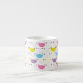 かわいい子猫のプリントの小さな女の子のマグ エスプレッソカップ (正面)