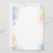 かわいい子猫のベビーシャワーパーティー 招待状 (裏面)