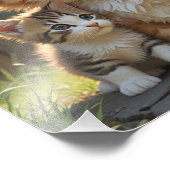 かわいい子猫のポスター フォトプリント            (角)