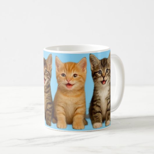 かわいい子猫のマグカップ コーヒーマグカップ (正面右)