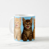 かわいい子猫のマグカップ コーヒーマグカップ (正面左)