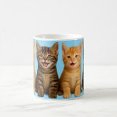 かわいい子猫のマグカップ コーヒーマグカップ (中央)
