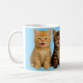 かわいい子猫のマグカップ コーヒーマグカップ (左)