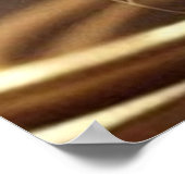 かわいい子猫のライトブラウンストライプポスター ポスター (角)