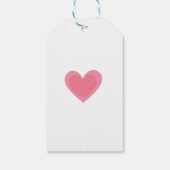 かわいい子猫の女の子の誕生日のお願い ギフトタグ (裏面)