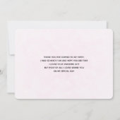 かわいい子猫の宇宙飛行士パターンありがとう サンキューカード (裏面)