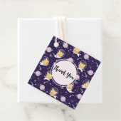 かわいい子猫の宇宙飛行士パターンありがとう フェイバータグ (インサイチュ)