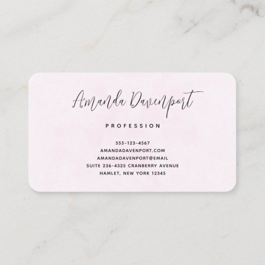 かわいい子猫の宇宙飛行士パターン 名刺 (裏面)