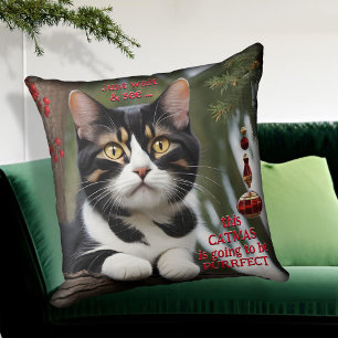 かわいい子猫の恋人クリスマスピロー クッション