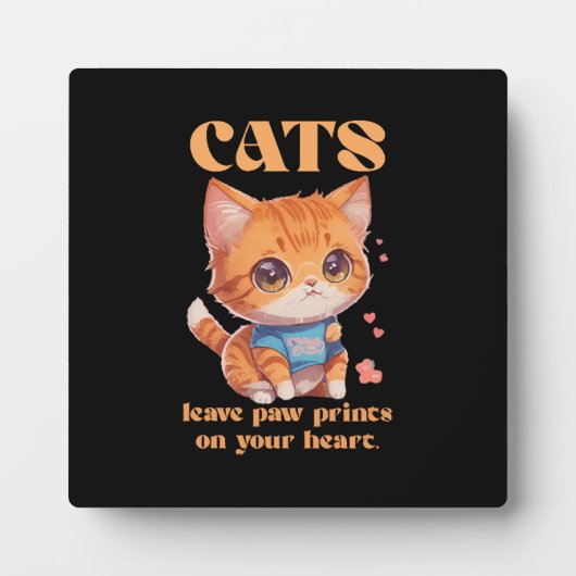 かわいい子猫の愛 フォトプラーク (正面)