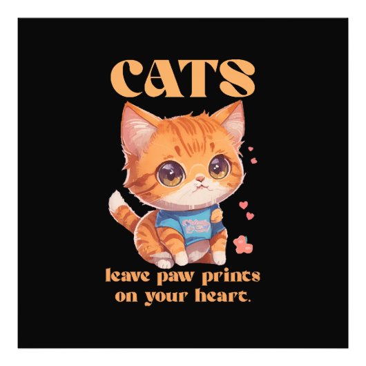 かわいい子猫の愛 フォトプリント            (正面)