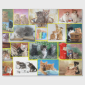 かわいい子猫の構図 ラッピングペーパー (フラット)