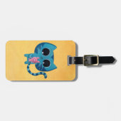 かわいい子猫の猫およびブタ ラゲッジタグ (正面横)